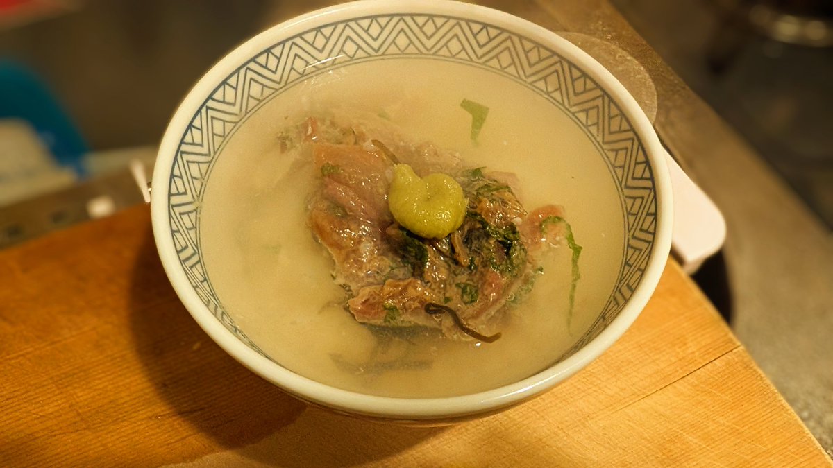 晩酌しながらつけ置きしてる。