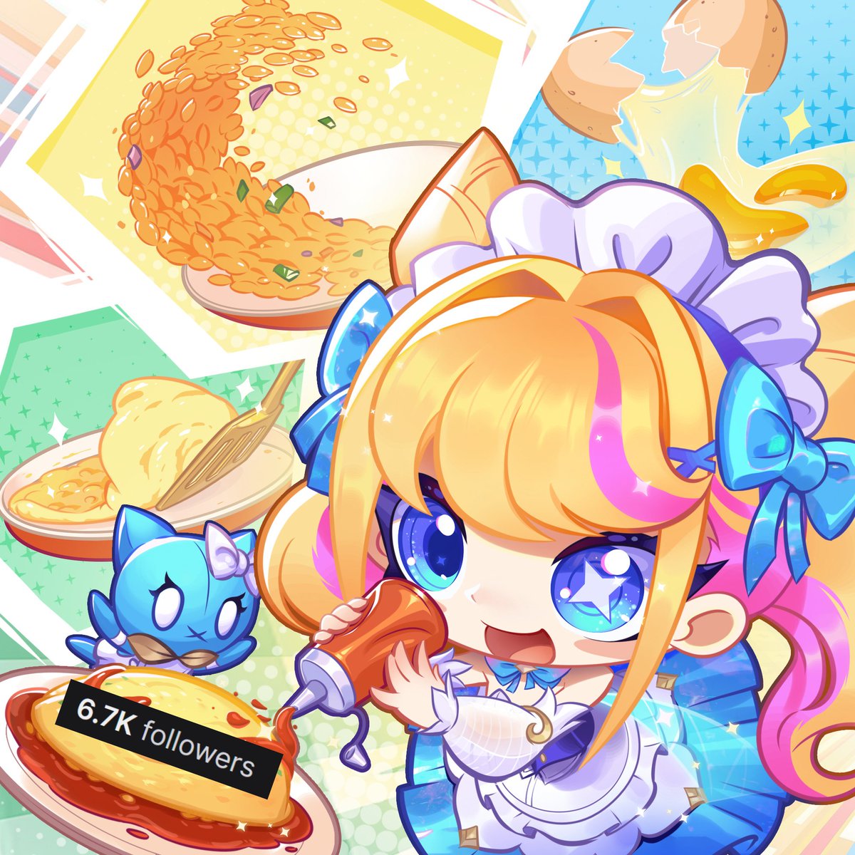 Thank you so much for the 4k followers on Twitter and the six–seven followers on Twitch!! 💙💙💙
I'm very thankful that more and more people are following or interacting with me. I have a lot of ideas for this year, and I hope you'll enjoy them! 

🎨: artwork from the official