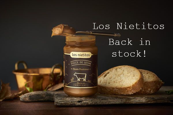 UruShop's tweet photo. Los Nietitos Dulce de Leche, Batata and Membrillo back in stock after a fair while. Do hurry as this is a brand we can only get in limited quantities and it always sells out
https://t.co/wVk2emo1Cc 

#losnietitos #dulcedeleche #southamericantreats https://t.co/s39r7QDJNe