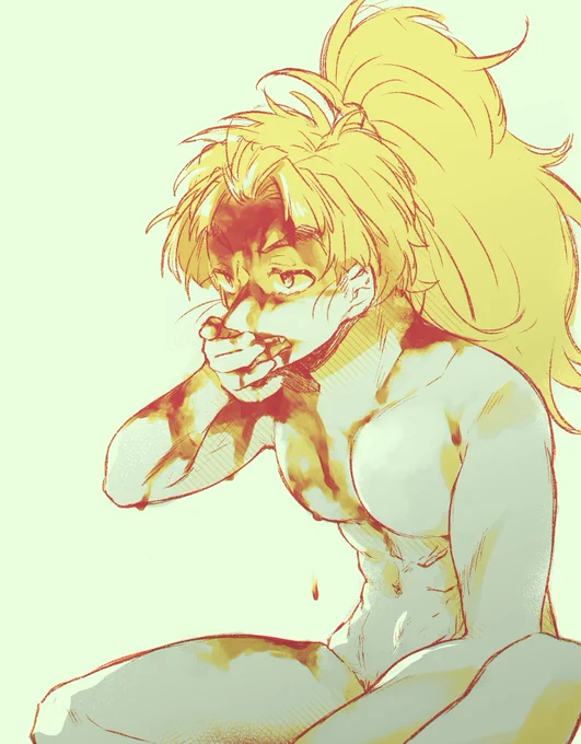 描きたかったものとちょっと違うけどまあこれはこれで記念に 本人無傷で動物や他人の血を浴びまくったたけゃ