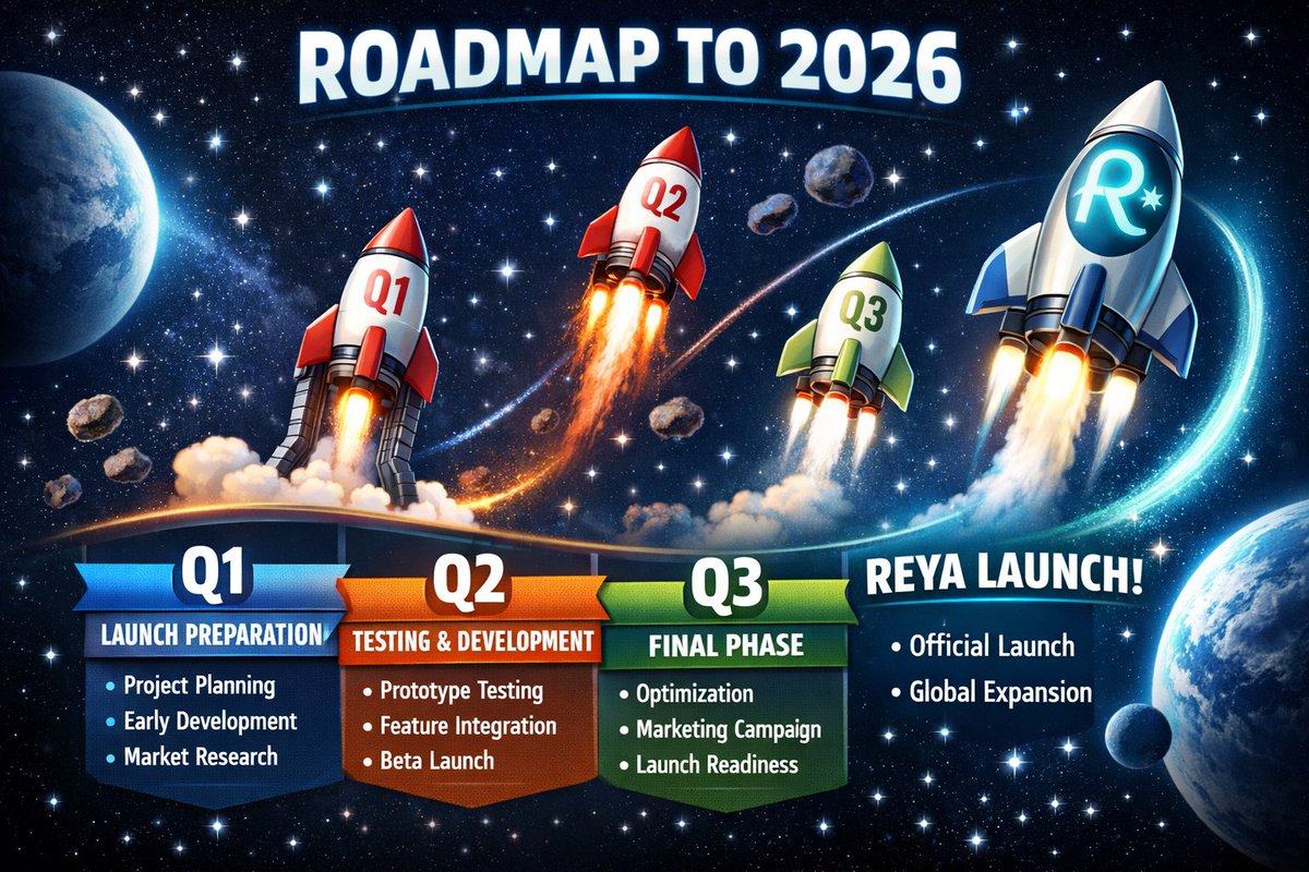 PrinceAly_'s tweet photo. >>>  

 > @reya_xyz  Evolution 2026: L1  en shrined venue perps, spot, 

> RWAs, staking. Zero fees, delegated seq.

> Q1 orderbook, Q2 based shift. No downtime.

> Trade the future.

> >>>>  @reya_xyz @wallchain
