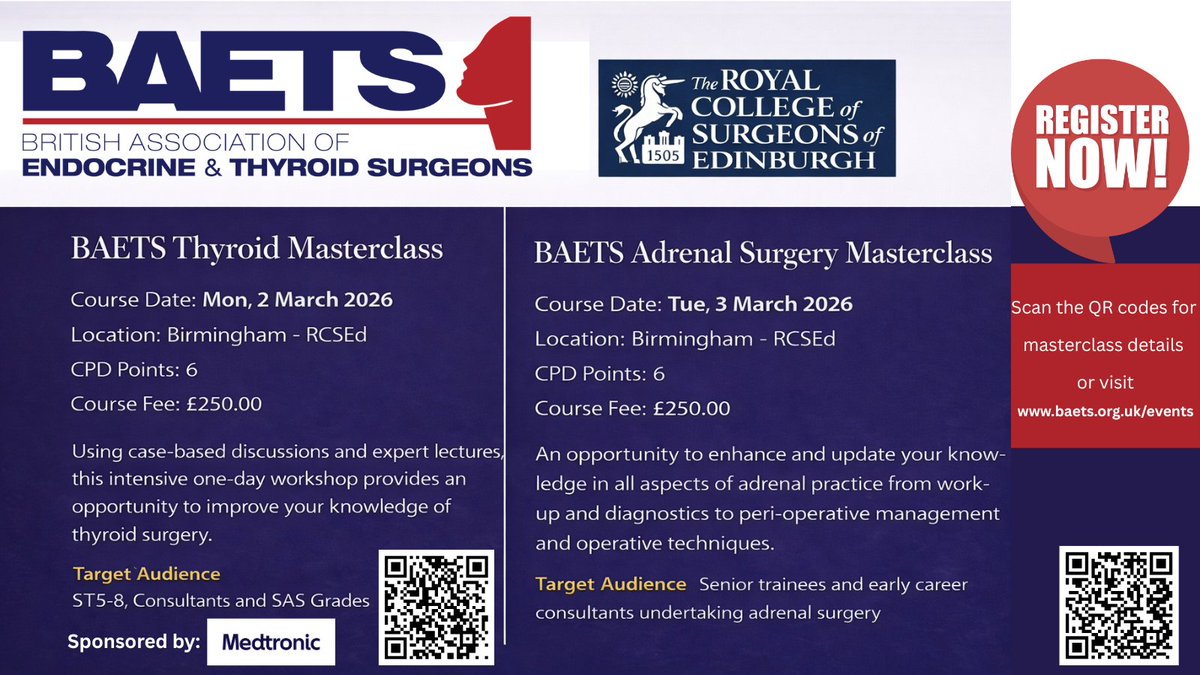 British Association of Endocrine&Thyroid Surgeons tweet media