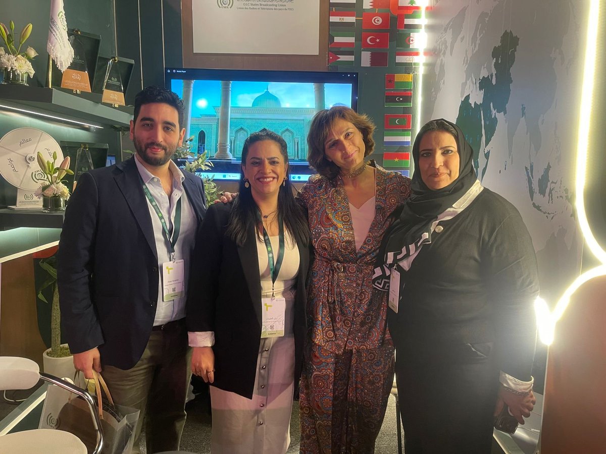 osbu_org's tweet photo. آنا بيلكوڤا، مستشار العلاقات الدولية بوكالة «ڤيوري»، تزور جناح اتحاد إذاعات وتلفزيونات دول منظمة الت��اون الإسلامي على هامش #المنتدى_السعودي_للإعلام، وتبحث آفاق التعاون الإعلامي الدولي.
#OSBU #الإعلام_الدولي #التعاون_الإعلامي https://t.co/GDxxVWMlyw