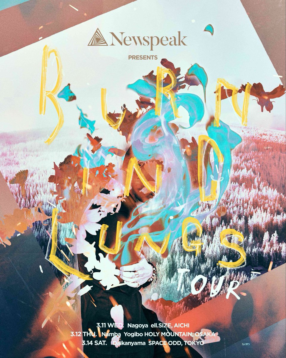 Newspeakjp's tweet image. 【Tour Info】
"Burning Lungs Tour"
新たな決意を胸に、心を躍らせるすべてのあなたと共に🎉

■3/11 - 愛知- ell.SIZE
■3/12 -大阪- Yogibo HOLY MOUNTAIN 
■3/14 -東京- SPACE ODD

🎫本日よりプレイガイド先行受付スタート！
linktr.ee/newspeak_

#Newspeak
#BurningLungsTour
#RockBand
