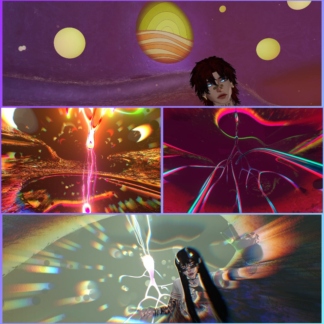 UmbraScrolls's tweet photo. 🌎World: Neuron (Quest Friendly)
https://t.co/AqzXfILeN5
A sick world to vibe in and listen to music! 👌🔥

Each user has their own tablet to mess with the effects locally. Good for a party or just to chill 😎

#VR #VRChat #trippy #Quest #vibe https://t.co/vIdLq2b7bW
