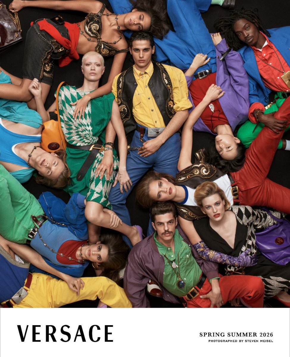 Versace SS26 by Dario Vitale campaign photographed by Steven