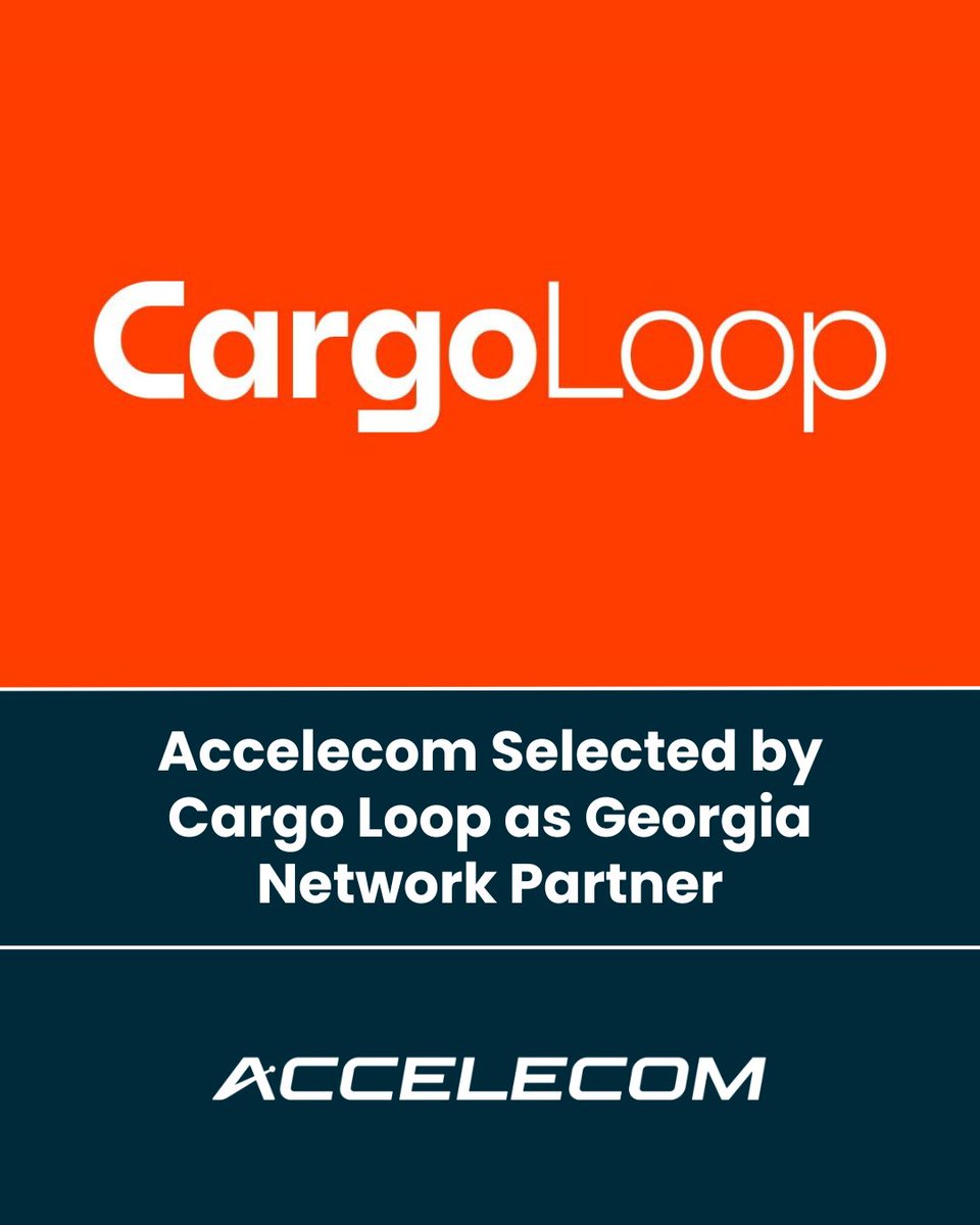 Accelecom has been selected by Cargo Loop as its exclusive strategic network provider for Georgia sites. We’ll deliver next-gen fiber solutions to power their high-performance logistics operations.
Read more: accelecom.net/cargo-loop

#Accelecom #FiberSolutions