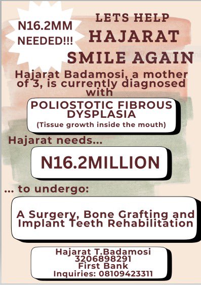 Owolabiyusuff's tweet photo. @AsakyGRN  @lollylarry1  @DONJAZZY  @DrTunjiAlausa @burnaboy @RealAARahman @SenRemiTinubu @realobi_cubana @RealAdeshina @DejiAdesogan @DOlusegun @B_ELRUFAI @seyitinubu_he 

Pls kindly help save a soul and pray God Almighty bless you all as you  donate generously 🙏 https://t.co/z98tCf5hjR