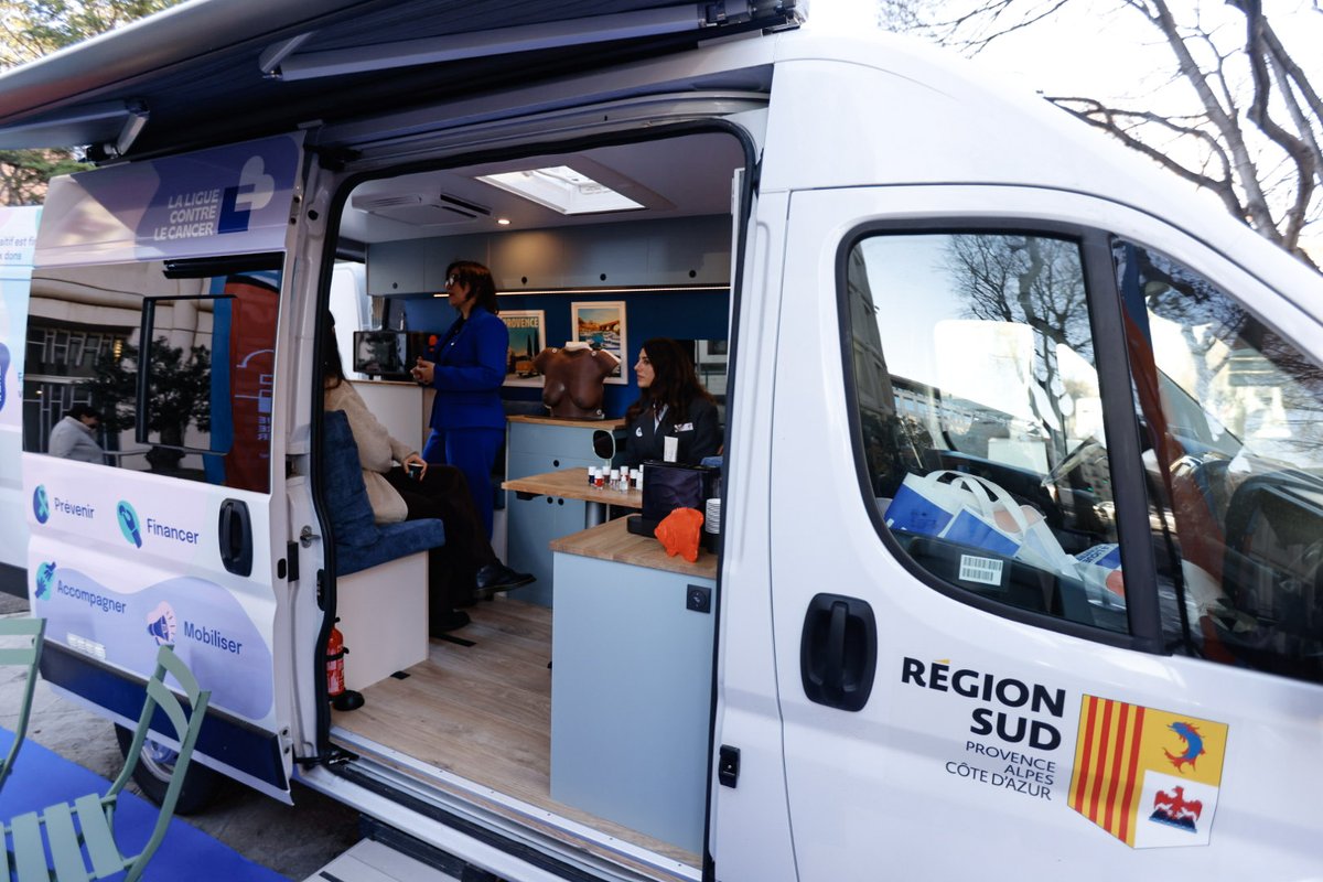 Aujourd’hui, la Région Sud et la Ligue contre le cancer des Bouches-du-Rhône ont inauguré la camionnette « Au fil de la Ligue ». Un nouvel outil de proximité pour vous informer, vous prévenir et vous accompagner face au cancer, notamment dans les territoires les plus éloignés des