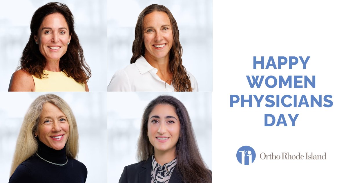 Ortho_RI's tweet photo. On Women Physicians Day, we are proud to spotlight the women physicians at Ortho RI whose expertise, leadership, and dedication make a lasting impact on our community. https://t.co/Q5q7jisSLG