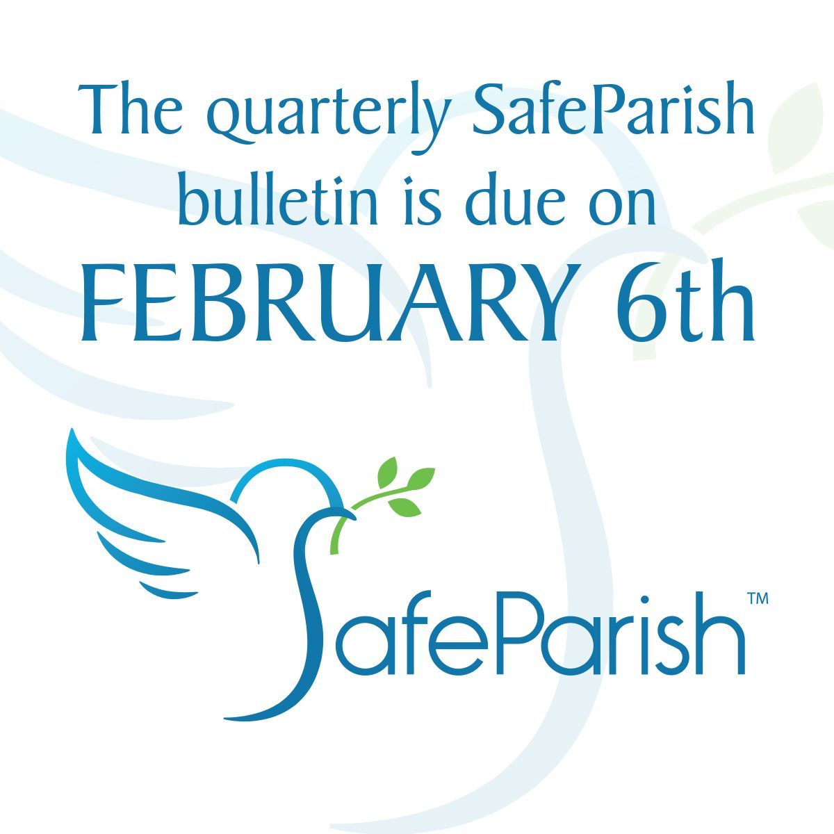 All staff and volunteers must complete the SafeParish bulletin by February 6, 2026. Thank you for helping to keep our students safe! 💙 🧡 buff.ly/lyn2M2d