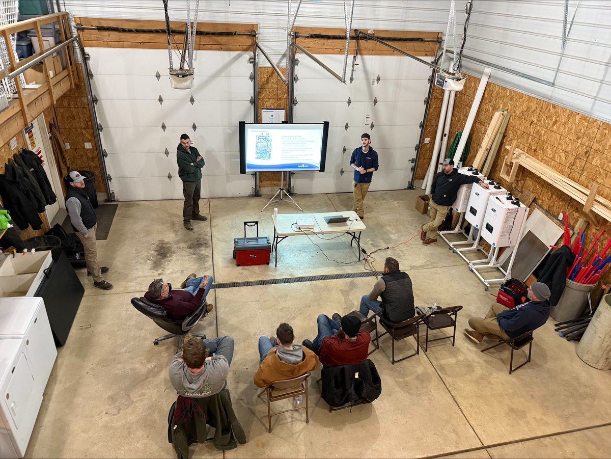 HerkowskiA's tweet photo. Our Hot Water Technical Solutions team was out in the field last week, kicking off the year strong by providing hands-on Bradford White training. Sharing knowledge, building confidence, and supporting our partners every step of the way. #TechnicalTraining #FieldSupport #hsareps https://t.co/MJ8CFf9z7L