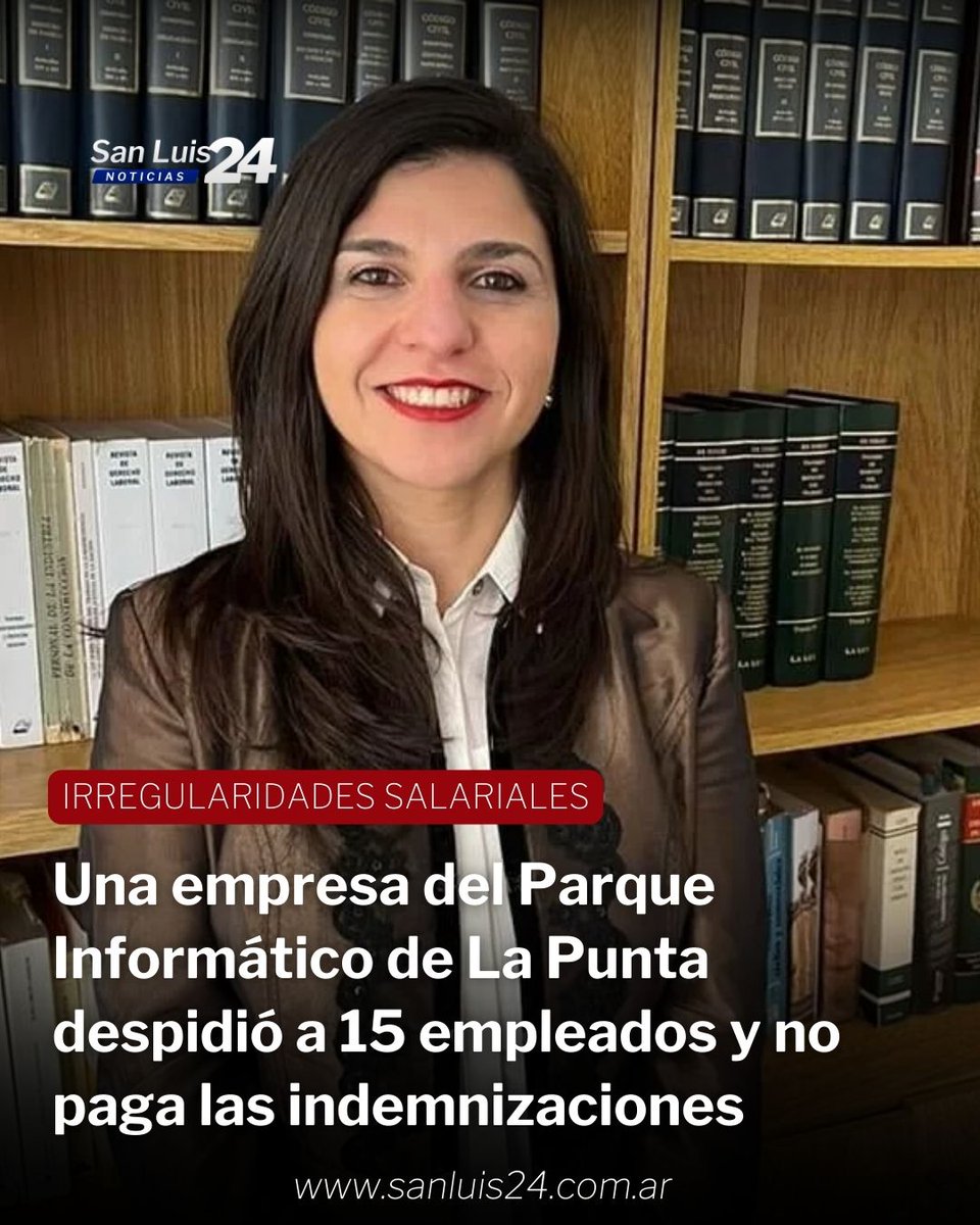 sanluis24ok's tweet photo. ⚖️La abogada Érica Pucciarelli afirmó que 15 trabajadores fueron despedidos “de un día para otro y por mensaje”, luego de meses de irregularidades salariales y recordó que en noviembre la empresa Taskphone de La Punta abonó los sueldos en partes...

👉  https://t.co/DLRB2ZEqZJ https://t.co/7BdIqGca2u