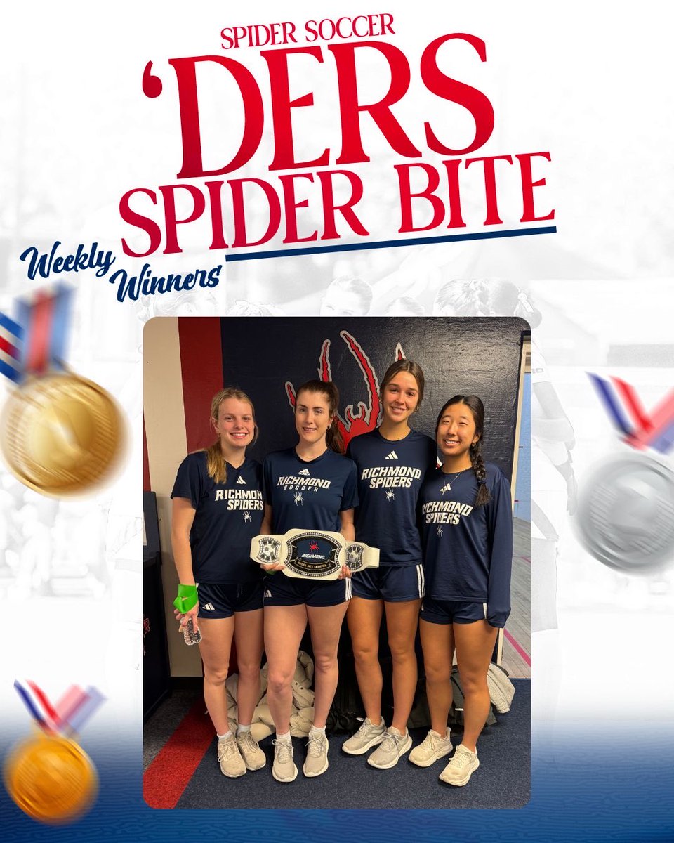 SpiderSoccer's tweet image. Tight competition for the belt in week 3! Congratulations to our Spider Bite winners!!!🕷️🕸️
🥇Erika Schneider
🥈Alex Reigle, Anna Nelson, Avery Nam
#Dedication #Excellence #Responsibility #Selflessness