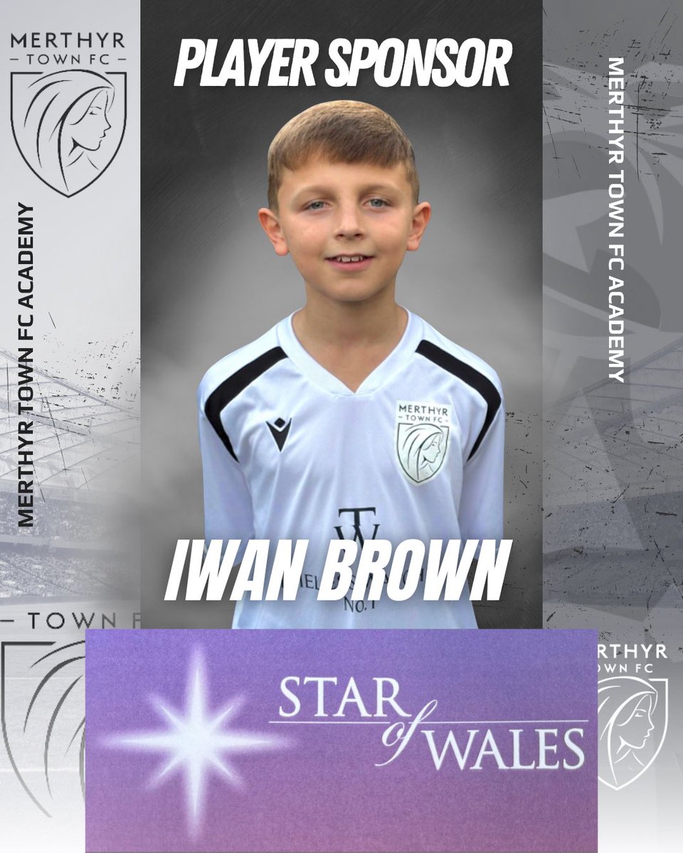 merthyr_academy's tweet photo. ⚪️⚫️ U12 Player Sponsorship
Thank you to Star of Wales Restaurant for their support of Iwan Brown for 25/26 season
@MerthyrTownFC
#OurTownOurClub
#progressthroughstability https://t.co/Q0XAO2D6df