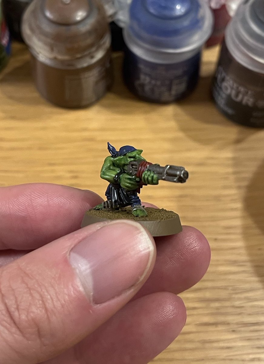 bon2msg's tweet image. 1体目！

先月のゲーム会で1度もCP増やせなかったグレッチェンからスタート👹

#100万体ミニチュアチャレンジ
#WarhammerCommunity