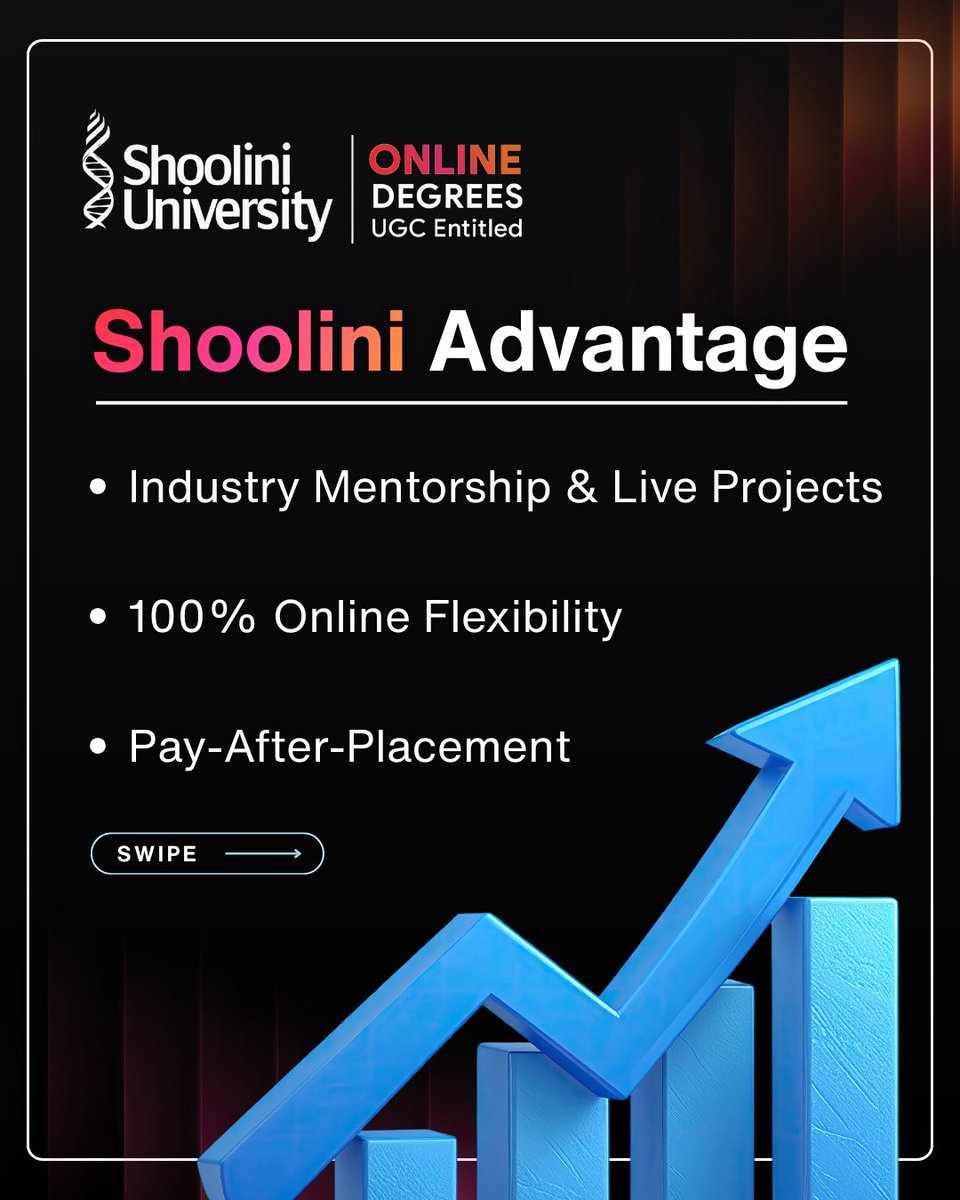 ShooliniO14183's tweet photo. Streamline Supply Chains with Shoolini Online MBA! ⚙️

Lead operations excellence with Shoolini University Online’s MBA in Operations &amp; Supply Chain Management. https://t.co/tX1rg7PSZO