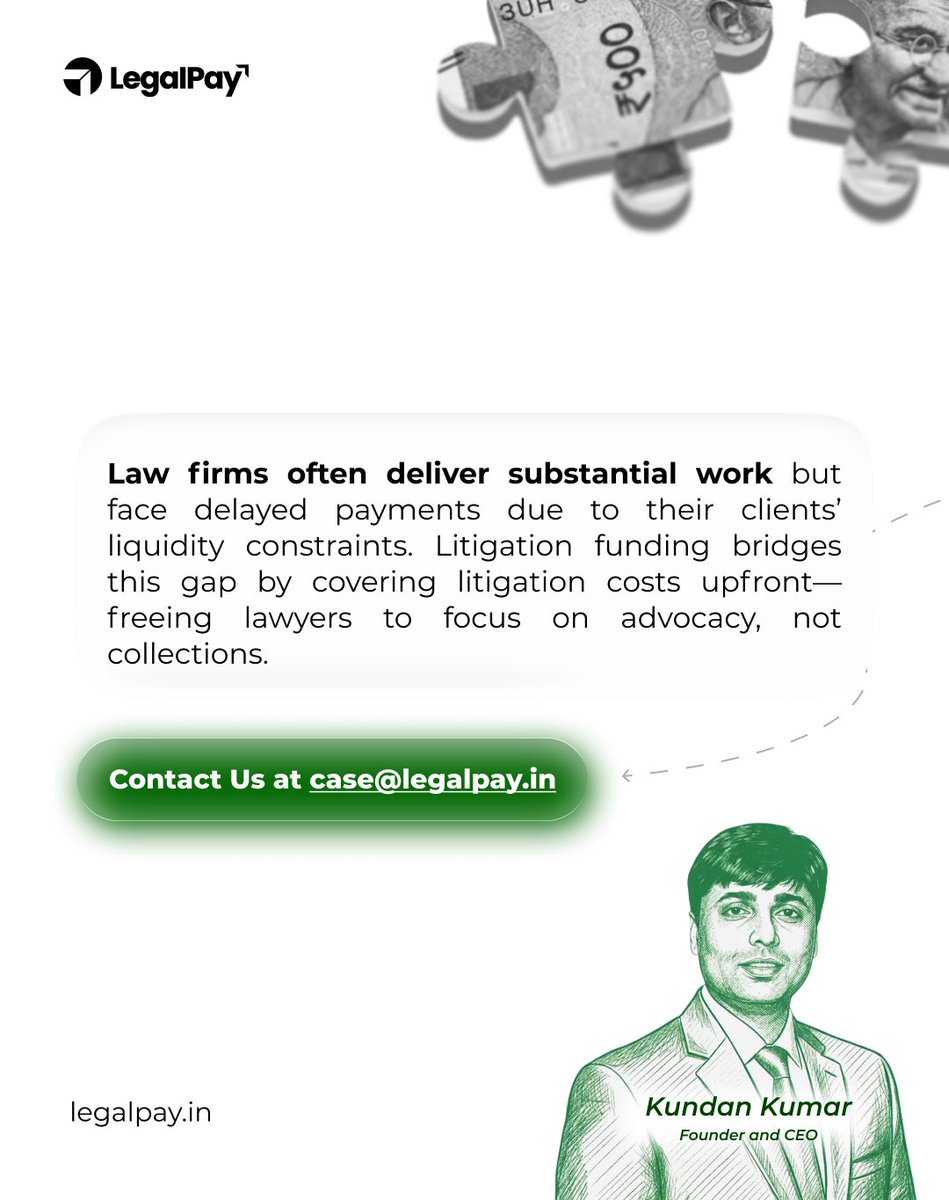 When invoices remain unpaid, progress should not stop.
Turn unpaid invoices into working capital and get funded before your clients pay.

Maintain steady cash flow for litigation expenses.
LegalPay supports law firms when payments are delayed.

#legalpay