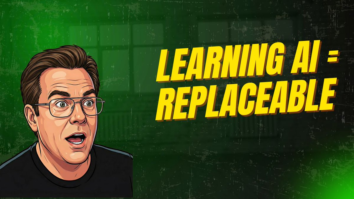 markstaffordphx's tweet photo. Why Learning AI Is Making You Replaceable (And What to Do Instead) https://t.co/spwP7imrKy via @YouTube https://t.co/FoE0SLV5fR