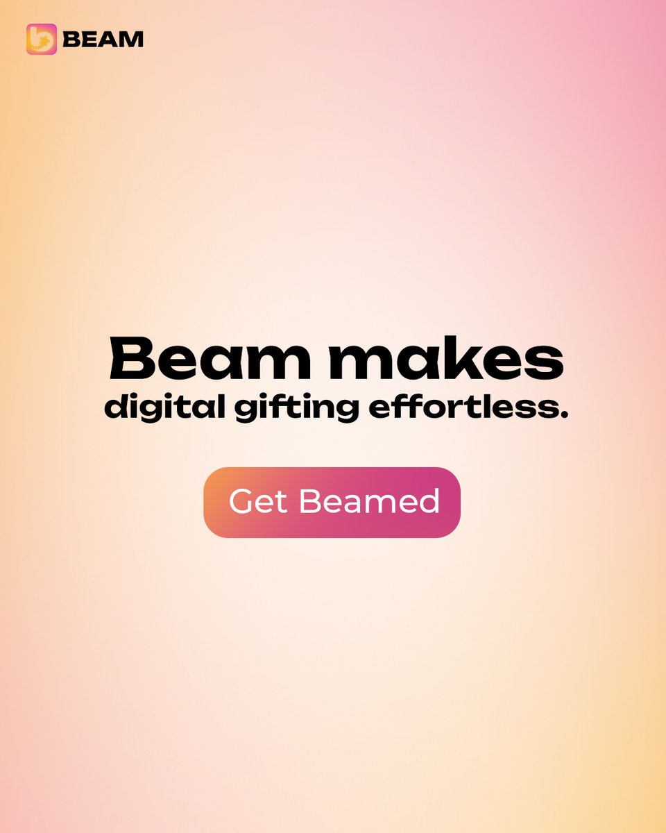 Click the link. Send the gift. Done.

Beam makes supporting creators and friends fast and simple.

One link. Endless ways to give 🔗 beam.gifts