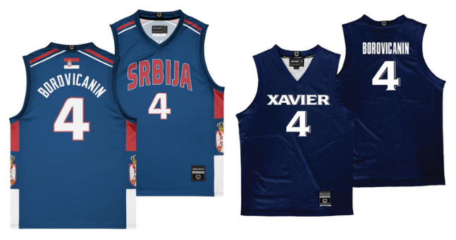 X Fans — rep No. 4 with two great Filip Borovicanin jerseys available now in the Xavier NIL Store. Gear up today: nil.store/xavier/xav-fil…