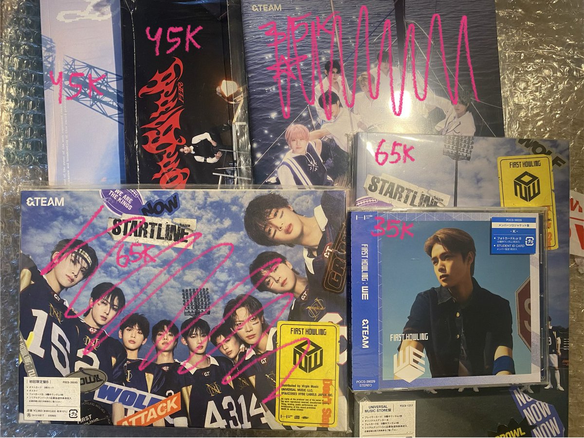 #teamsell quitting sale!
various &amp;team andteam album only
first howling we soljack k, now ums ver, samidare, go in blind

• strictly not for sensitive buyers &amp; time wasters 
• all price are negotiable!

split 🍊✅; adm 11%

dm for details!