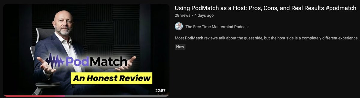 PodMatch tweet media