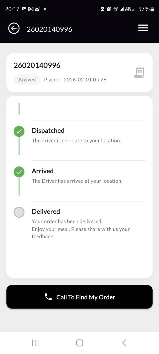 kariithimalex's tweet photo. @DialaDeliveryKe please advise on order 26020140996. This was a prepaid delivered order that has not been delivered since 01/02/2026 https://t.co/KcUJQy4vTl
