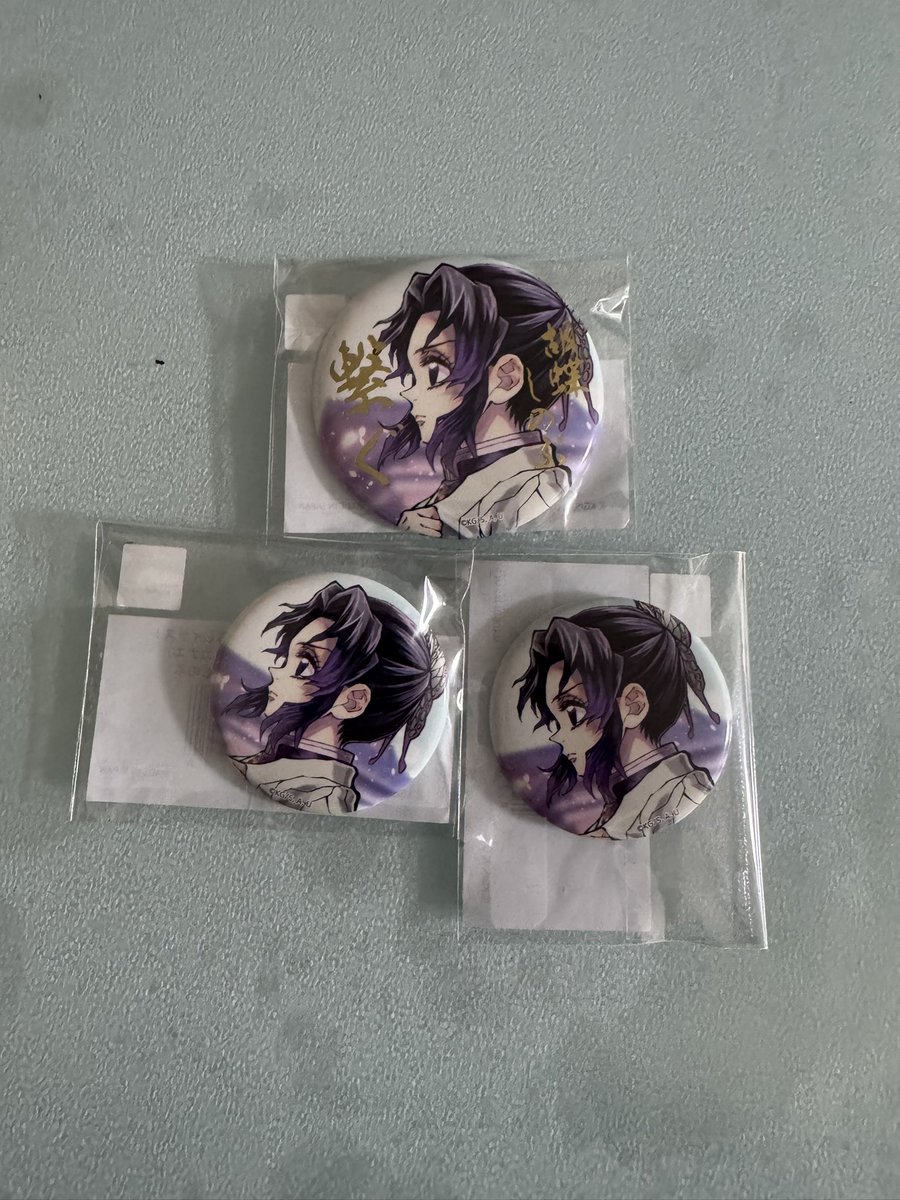 ufotable WEBSHOPくじ しのぶとカナエ(交換) 譲)E賞 箔押し57mm缶