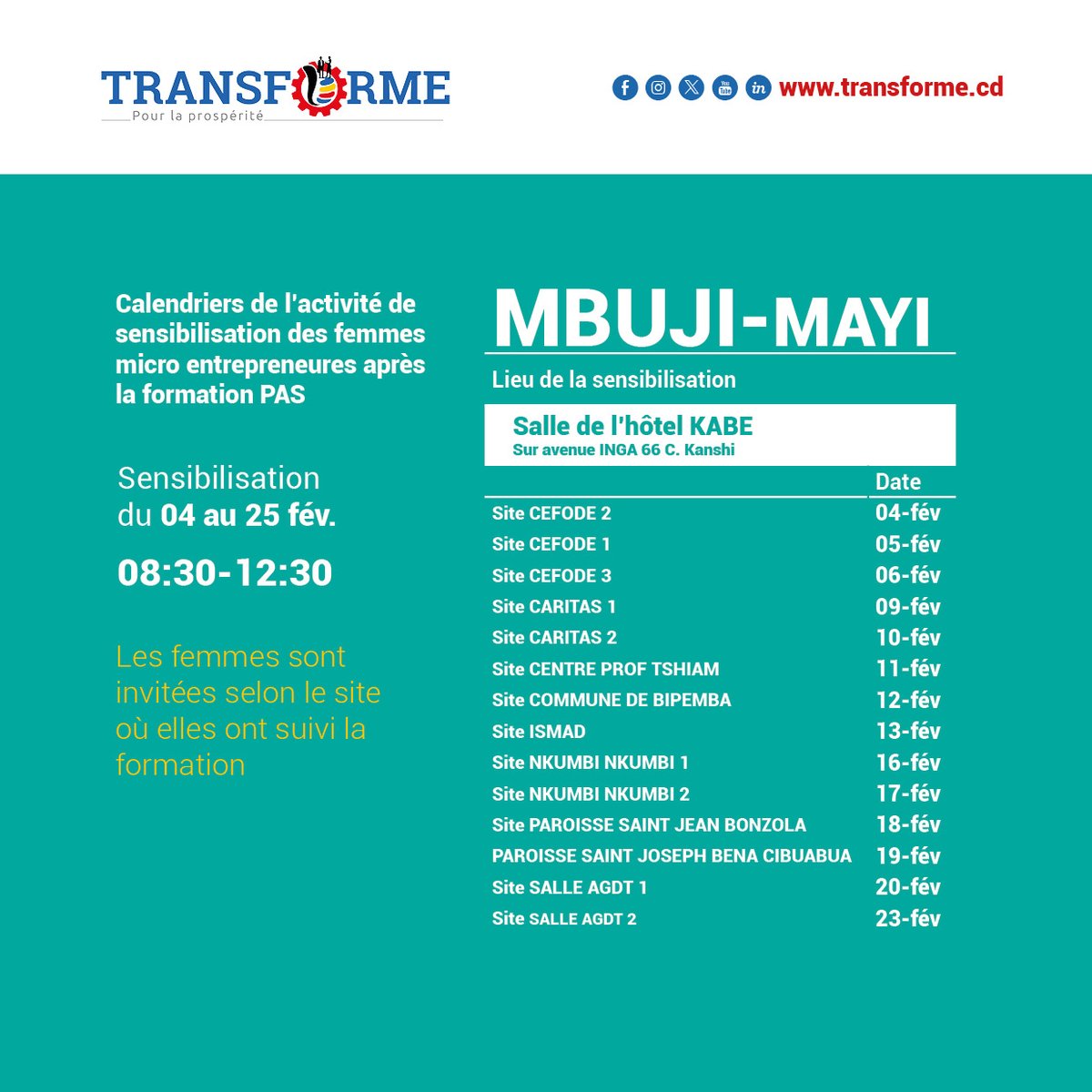 TRANSFORME RDC tweet media