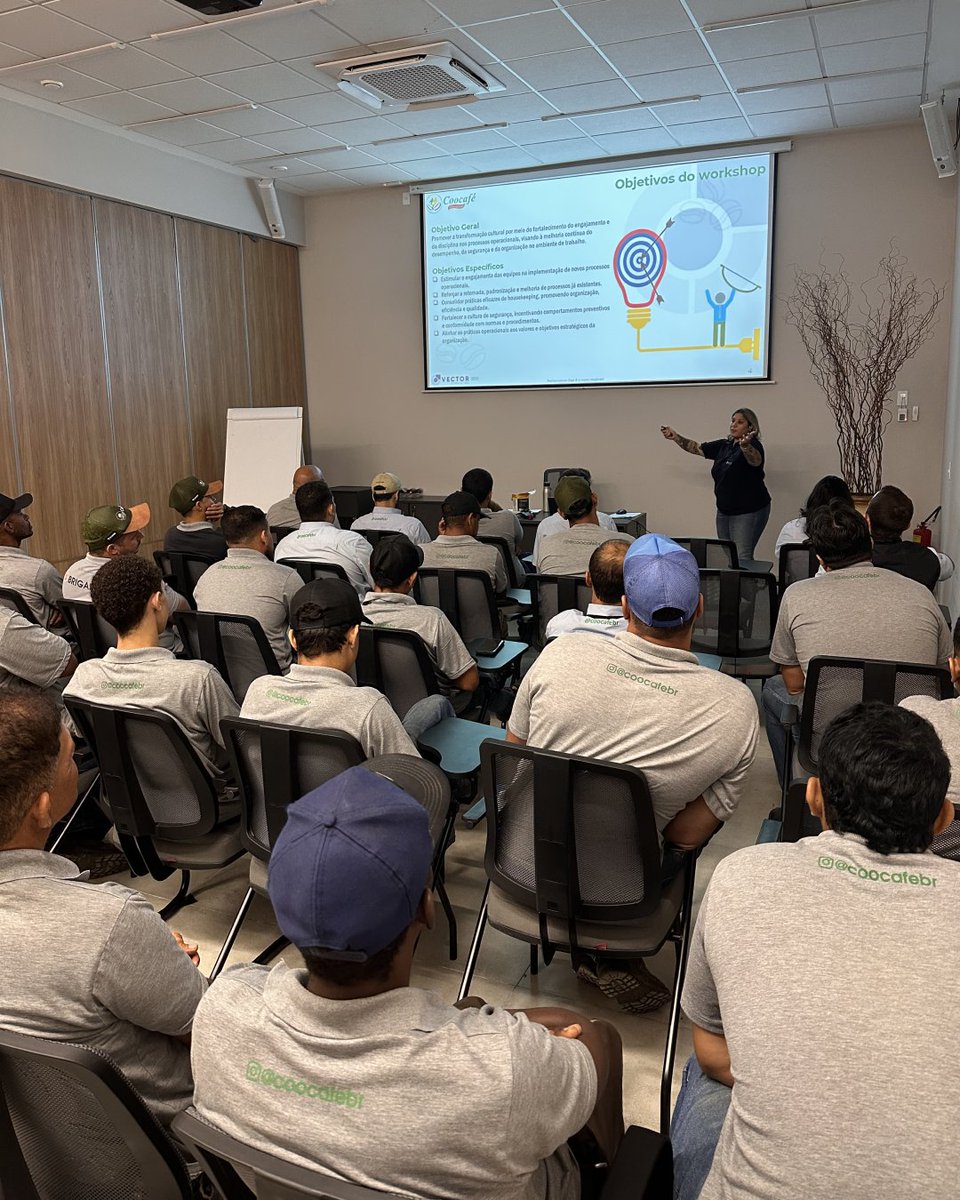 coocafebr's tweet photo. 🧭 Quando todos caminham na mesma direção, o resultado aparece. 

O Workshop de Processos e Melhorias Operacionais, no Armazém Coocafé Areado, foi mais um passo importante na construção de uma operação cada vez mais eficiente, alinhada e preparada para os desafios do dia a dia. https://t.co/UNzRXEFX8r