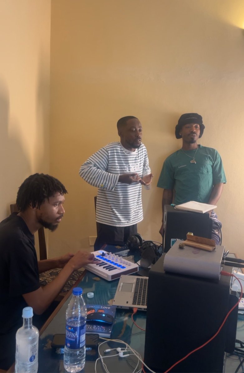 “EESKAY and Erigga seen recording new music in an undisclosed location 🔥🔥”