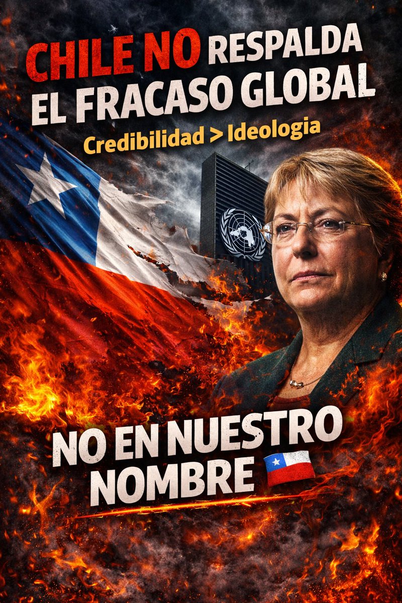 TERE_LAprofe73's tweet photo. BORIC PROVOCANDO A ESTADOS UNIDOS QUIEN VETA A BACHELET !!

EL PUEBLO DE CHILE RECHAZA LA CANDIDATURA FALLIDA A LA ONU DE LA AMIGA DE DICTADORES Y GENOCIDAS MICHELE BACHELET JERIA !

#NoABacheletEnLaONU
#NOEnNuestroNombre
#BacheletCorrupta 

@realDonaldTrump
@marcorubio
@USAmbCL 
@24HorasTVN 
@chvnoticias 
@Emol 
@infobaeamerica 
@FernandoAmandi 
@bbcmundo 
@PanAmPost_es 
@meganoticiascl 

QUE CORRA 🇨🇱
