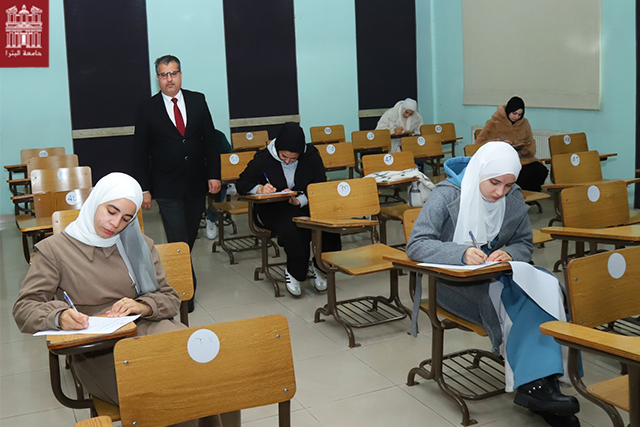 اختتمت جامعة البترا الامتحانات النهائية للفصل الدراسي الأول من العام الجامعي 2025–2026، حيث أنهى طلبة الكليات المختلفة تقديم اختباراتهم في القاعات والمختبرات وفق البرنامج الزمني المقرر. للمزيد...
(uop.edu.jo/Ar/News/Pages/…)
The University of Petra has concluded the final