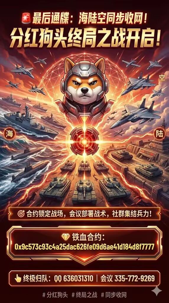 a__lin___'s tweet photo. @_GOUTCOIN 🚨最后通牒：海陆空同步收网！分红狗头终局之战开启！
🎯合约锁定战场，会议部署战术，社群集结兵力！
💎铁血合约：0x9c573c93c4a25dac626fe09d6ae41d184d8f7777
👇终极归队：QQ 636031310｜会议 335-772-9269
＃分红狗头 ＃终局之战＃同步收网 https://t.co/Mv6GVfv7Na