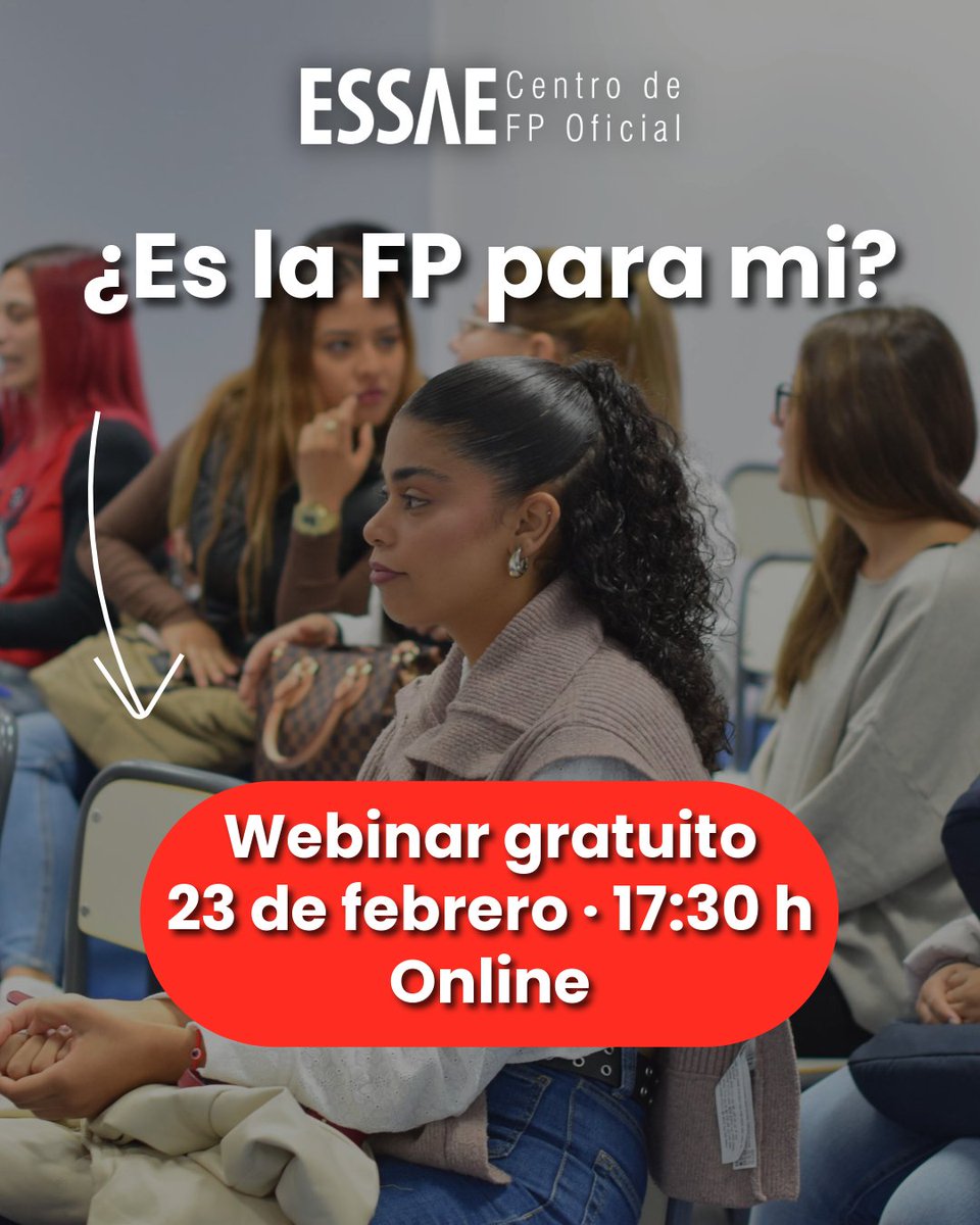 Si estás valorando estudiar FP y quieres entender cómo es realmente hoy, hemos preparado un webinar gratuito para resolver dudas y ayudarte a decidir con criterio.

📅 23 de febrero · 17:30 h
💻 Online
Inscripción aquí 👉 meet.zoho.eu/zeom-eon-imy

¡No te lo pierdas!