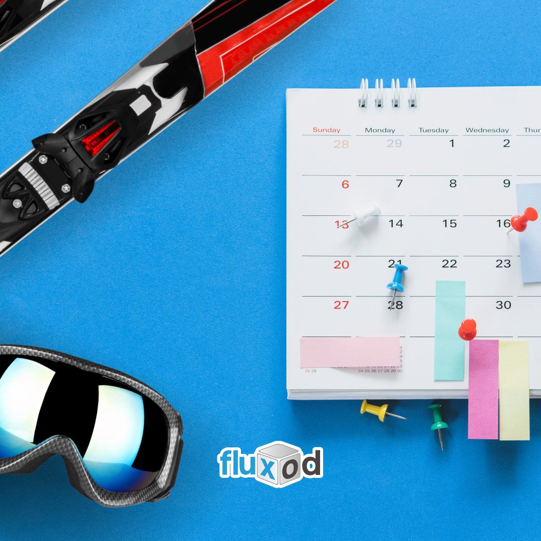 fluxod's tweet photo. Les vacances d’hiver approchent 🏔️⛷️, et avec elles le risque de chaos dans vos plannings ❌.

Avec le module RH &amp; planning de Fluxod, vous pouvez planifier les absences facilement ✅, garder une vision claire sur vos équipes 📊 et éviter toute désorganisation. https://t.co/qbtSuUTCo0