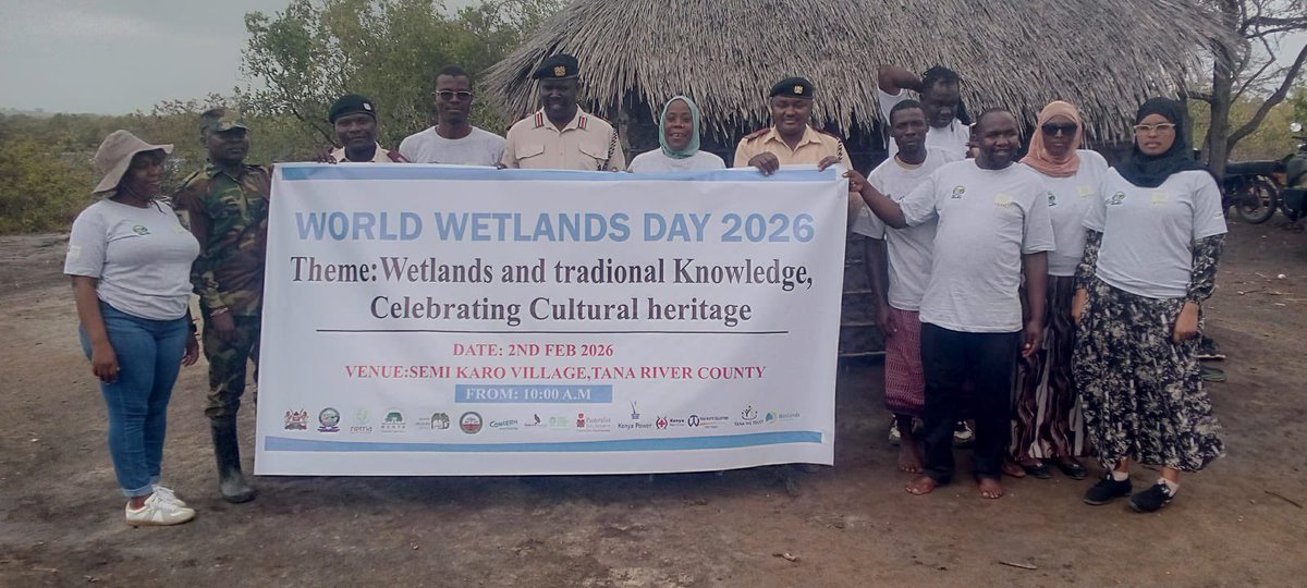 tanawetrust's tweet photo. We marked this year’s #WorldWetlandsDay at Semi-Karo Village in the Tana Delta, where we successfully planted 3,000 mangrove trees along the lower delta line. 
@NemaKenya @InteriorKE @Tanariver004 @Concern @climate_ke @forestserviceKE @KEFRIHQ @Nature_Kenya @UNEP_Africa https://t.co/MxAq1Fkiu7