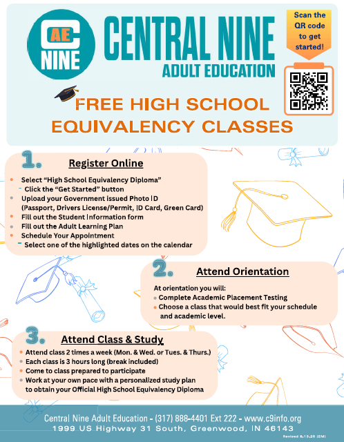 Are you seeking to earn your HSE?  Reach out to Central 9.