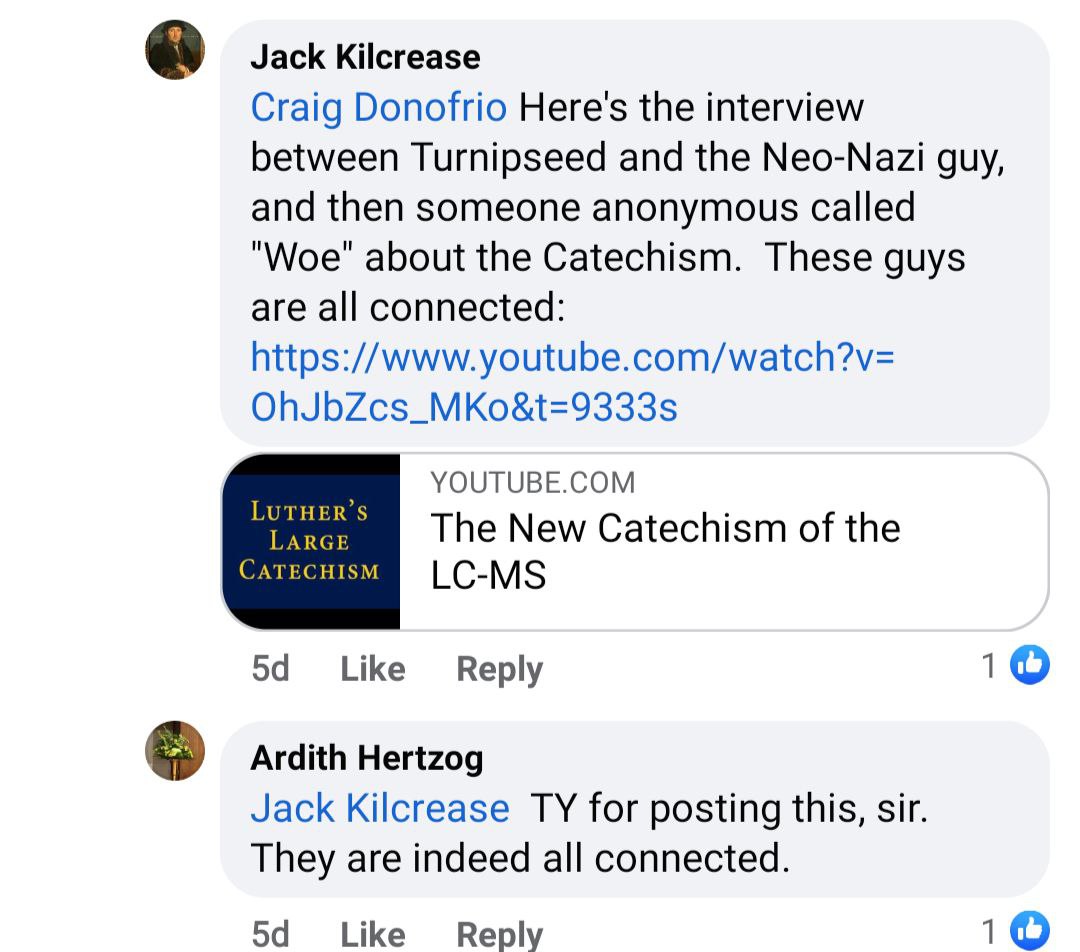 Infanttheology's tweet photo. Unless people are willing to completely cut off all Fake Lutheranism &amp; its feminist, LGBTQ+, and racial justice allies, the LCMS, confessional Lutheranism, is absolutely dead.

Men like Pless, Kilcrease, Keith &amp; Kolb all need to be excommunicated.

Matt Harrison too.

No more. https://t.co/679UnXylL3