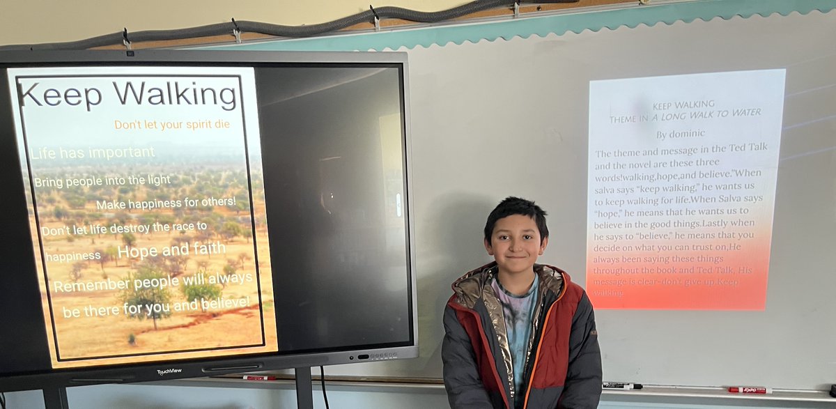 6th Graders Presenting their 1-Pagers on “A Long Walk to Water”. (3/3)