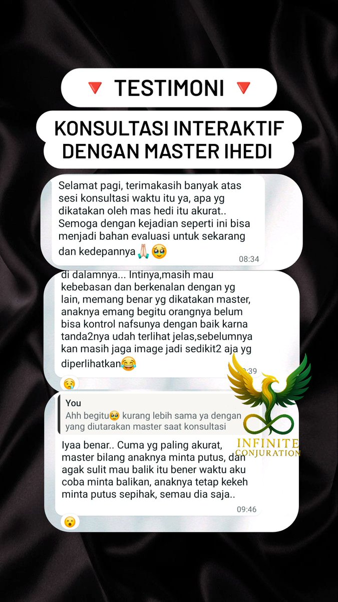 iconjure_co's tweet photo. Testimoni Jasa Konsultasi Supranatural Tarot Reading Infinite Conjuration

#iconjuretestimoni #jasatarot #tarot #zonauang #zonaba #zonabu #zonajajan #tarottwt https://t.co/mzO7jnAjfx