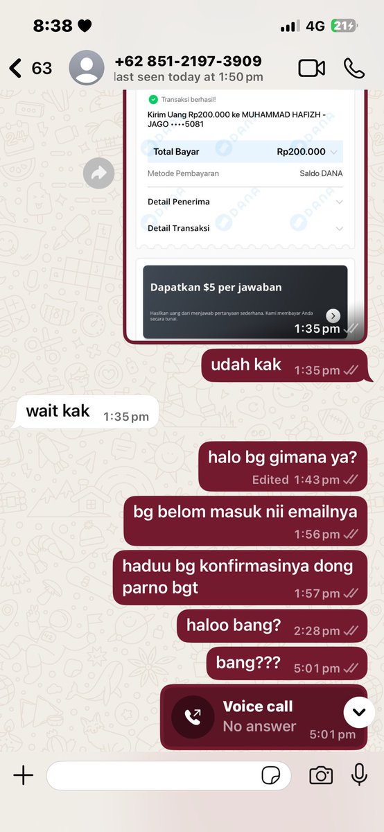 sewulgiee's tweet photo. buat yang wtb prambanan jazz day 2 (niki) please hati hati bgt‼️scammers dimana mana‼️salah satunya ini: atas nama Muhammad Hafizh #scammers #penipu #prambananjazz #day2 #NIKI https://t.co/oqG7KQrCs6