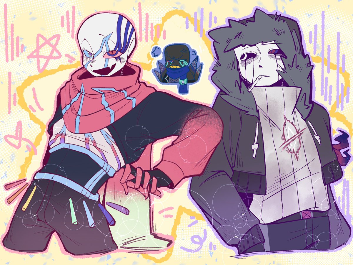 yelingmilky's tweet photo. Cutie pies
Sketchbooky changed its name, now it's called Sketchy.
#undertaleAU #utmv #sansau #fanchild #disordersans #sketchsans #nonesans 
#errormare #inkerror #dustkiller https://t.co/l7NdT2sIGC