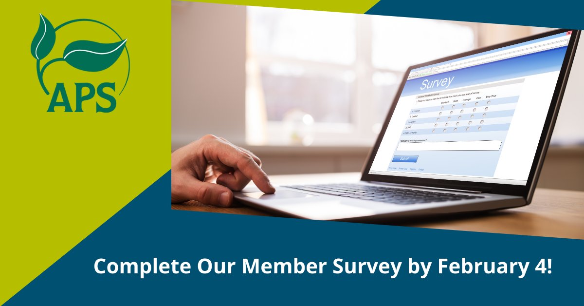 plantdisease's tweet image. Members: LAST CHANCE! Share your feedback by tomorrow, February 4, to help us improve your membership experience. Can't find our Readex survey? Check your spam folder. We can't wait to hear from you!

#membership #survey