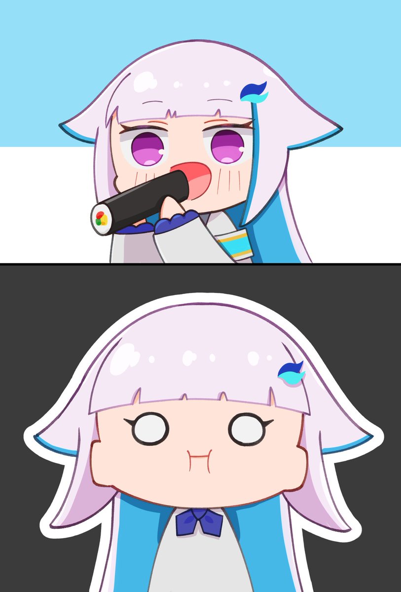 恵方巻ぱくり 
#ヘル絵スタ