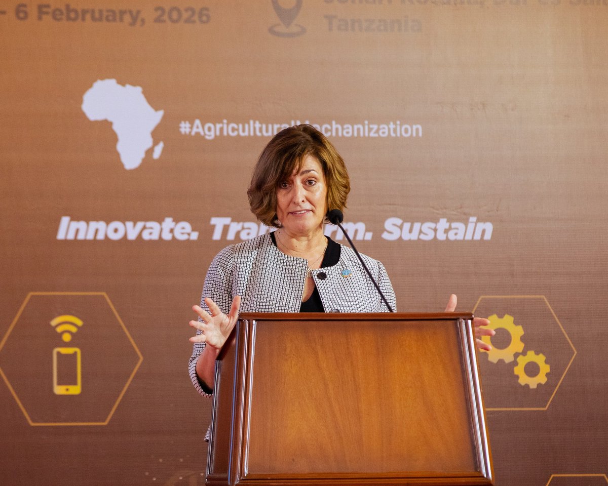 "At <a href="/FAO/">Food and Agriculture Organization</a>, we see sustainable mechanization as a catalyst for transformation - not as machines replacing people, but tools empowering people, reducing back-breaking labour and creating space for women to farm more productively." Said <a href="/BethBechdol/">Beth Bechdol</a> 

#AgriculturalMechanization