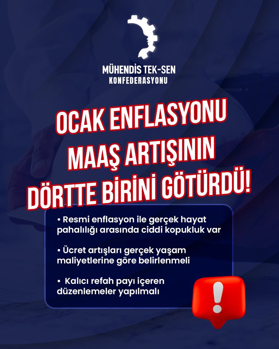 Mühendis Tek-Sen Konfederasyonu tweet media