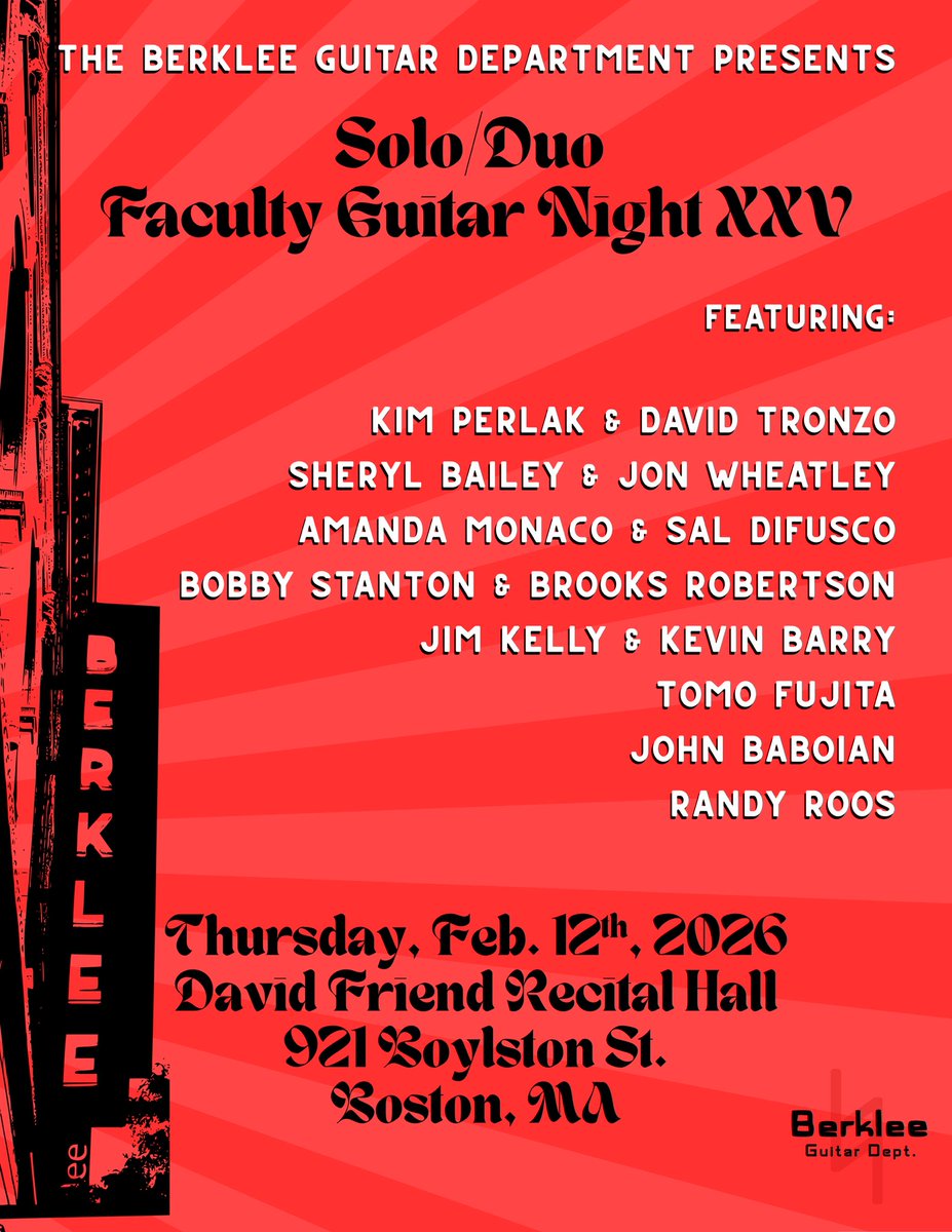 Berklee Guitar Department (@berkleeguitar) on Twitter photo 