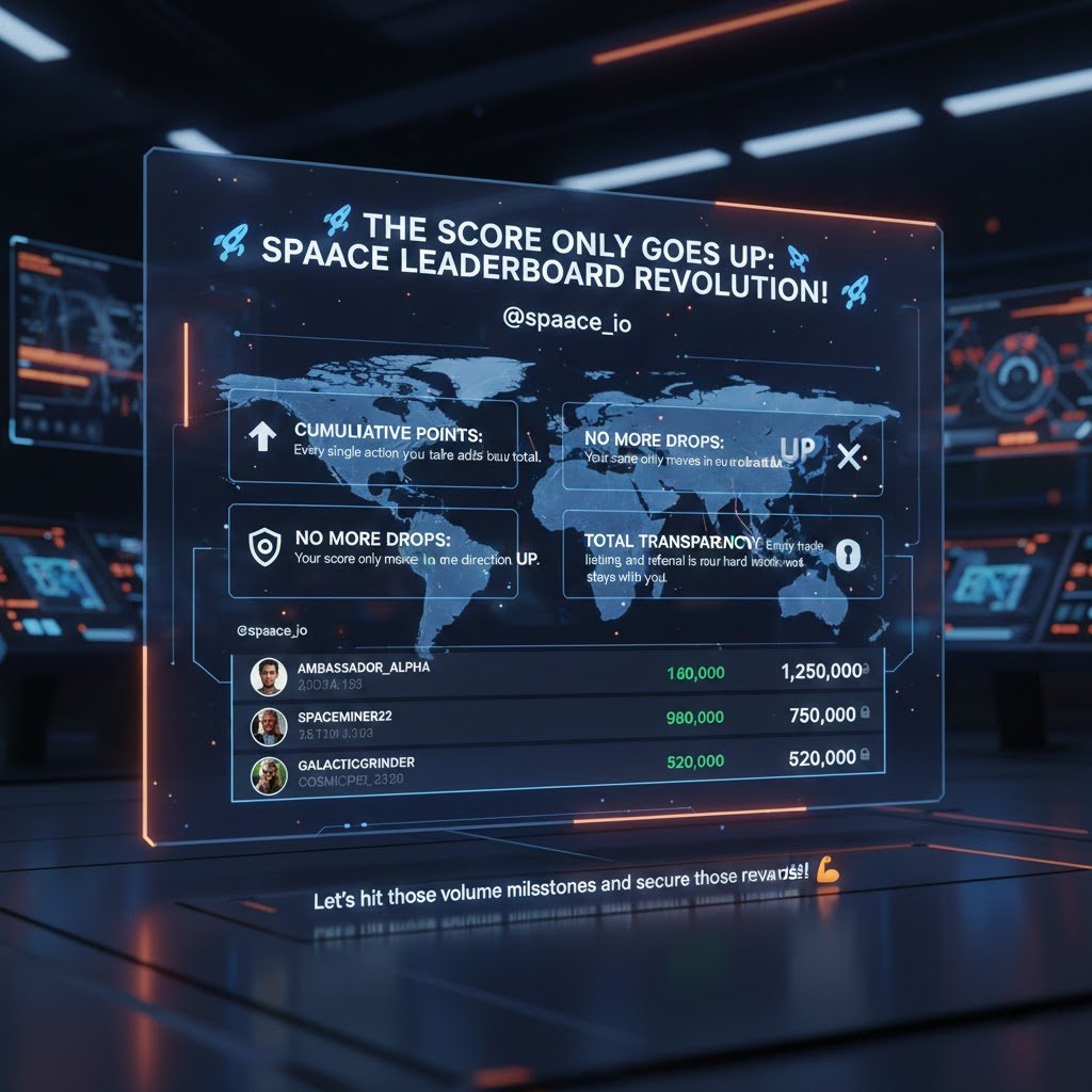 🚀 THE SCORE ONLY GOES UP: SPAACE LEADERBOARD REVOLUTION! 🚀
The <a href="/spaace_io/">Spaace 🟠</a> team just dropped a massive update based on your feedback, and it’s a total game changer for everyone on the Ambassador Leaderboard. 🌍

What’s new?

Cumulative Points: Every single action you take adds